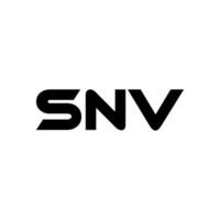 SNV Letter Logo Design, Inspiration for a Unique Identity. Modern Elegance and Creative Design. Watermark Your Success with the Striking this Logo. vector