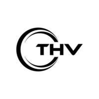 THV Letter Logo Design, Inspiration for a Unique Identity. Modern Elegance and Creative Design. Watermark Your Success with the Striking this Logo. vector