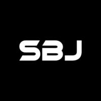 SBJ Logo Design, Inspiration for a Unique Identity. Modern Elegance and Creative Design. Watermark Your Success with the Striking this Logo. vector