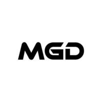 mgd letra logo diseño, inspiración para un único identidad. moderno elegancia y creativo diseño. filigrana tu éxito con el sorprendentes esta logo. vector