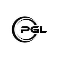 pgl letra logo diseño, inspiración para un único identidad. moderno elegancia y creativo diseño. filigrana tu éxito con el sorprendentes esta logo. vector