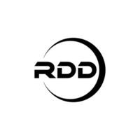 RDD Letter Logo Design, Inspiration for a Unique Identity. Modern Elegance and Creative Design. Watermark Your Success with the Striking this Logo. vector