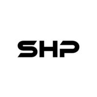 shp letra logo diseño, inspiración para un único identidad. moderno elegancia y creativo diseño. filigrana tu éxito con el sorprendentes esta logo. vector