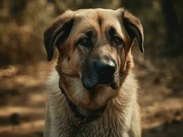 Anatolian Shepherd dog created with Generative AI technology photo