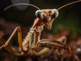 mantis retrato creado con generativo ai tecnología foto