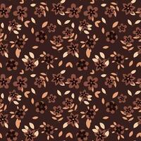 Floral pattern in seamless style. vector