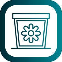 Plant Pot Vector Icon Design