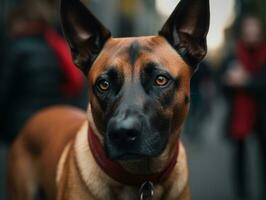 Belga malinois perro creado con generativo ai tecnología foto