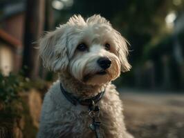 boloñesa perro creado con generativo ai tecnología foto