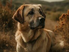 Anatolian Shepherd dog created with Generative AI technology photo