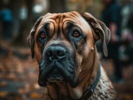 Boerboel dog created with Generative AI technology photo