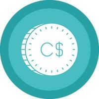 Canadian Dollar Vector Icon Design