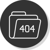 404 Error Vector Icon Design