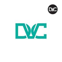 letra dvc monograma logo diseño vector