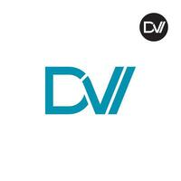 Letter DVI Monogram Logo Design vector