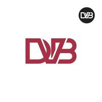 letra dvb monograma logo diseño vector