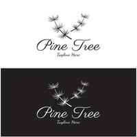 simple pine or fir tree logo,evergreen.for pine forest,adventurers,camping,nature,badges and business.vector vector