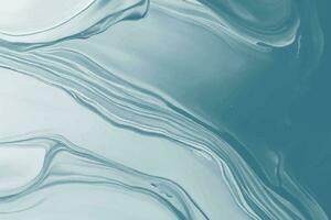 Pastel blue liquid marble watercolor background with wavy lines and brush stains. Vector art ink texture