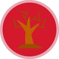 diseño de icono de vector de árbol seco