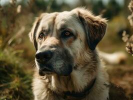 Anatolian Shepherd dog created with Generative AI technology photo