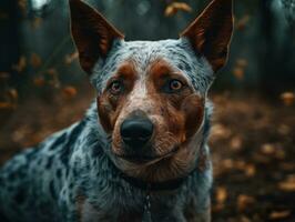 Australian Cattle dog created with Generative AI technology photo