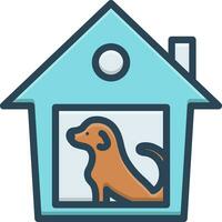 color icon for shelter vector