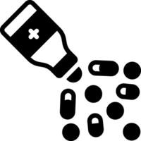 solid icon for medication vector