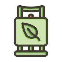 Biogas Vector Thick Line Filled Colors Icon For Personal And Commercial Use.