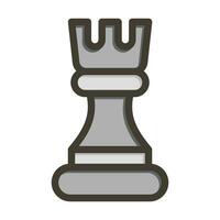 Chess Vector Thick Line Filled Colors Icon For Personal And Commercial Use.