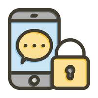 Secure Vector Thick Line Filled Colors Icon For Personal And Commercial Use.