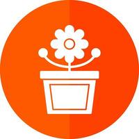 Flower Pot Vector Icon Design