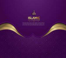 islámico bandera diseño vector