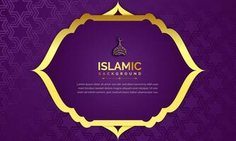 Islamic banner and background design vector