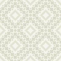 Cream gray color Palestinian embroidery geometric pattern. Ethnic geometric square shape seamless pattern pixel art style. Ethnic embroidery pattern use for textile, home decoration elements. vector