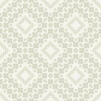 Cream gray color Palestinian embroidery geometric pattern. Ethnic geometric square shape seamless pattern pixel art style. Ethnic embroidery pattern use for textile, home decoration elements. vector