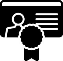 solid icon for licensing vector