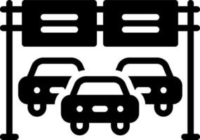solid icon for interstate vector