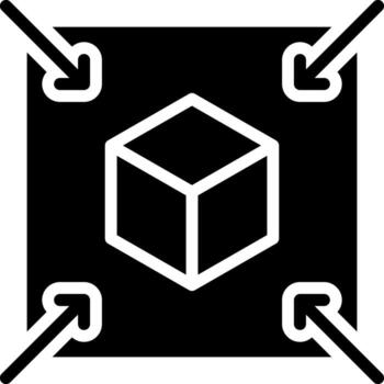 sólido icono para entidad vector