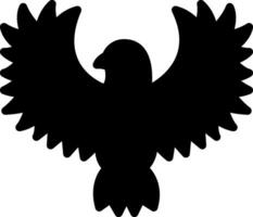 solid icon for hawk vector