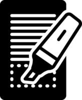 solid icon for highlighted vector