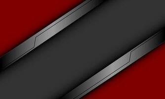Abstract red grey metallic black cyber circuit  geometric dynamic design modern futuristic creative background vector