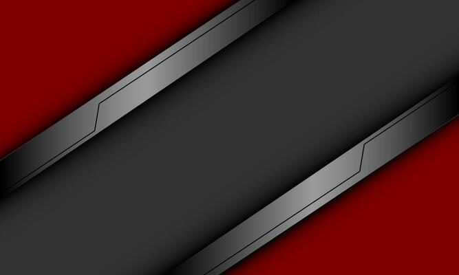 Abstract red grey metallic black cyber circuit  geometric dynamic design modern futuristic creative background vector