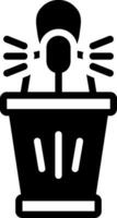 solid icon for host vector