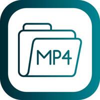 Mp4 Vector Icon Design