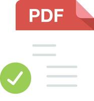 files format with pdf files type vector design element or symbol