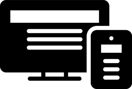 solid icon for adaptive vector