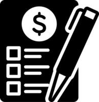 solid icon for money marking vector