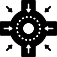 solid icon for intersection vector