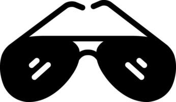 solid icon for sunglasses vector