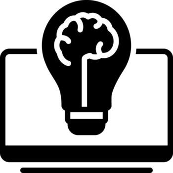 sólido icono para básico conocimiento vector